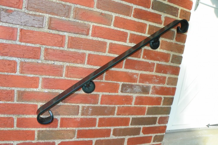 Curled Black Hand Rail