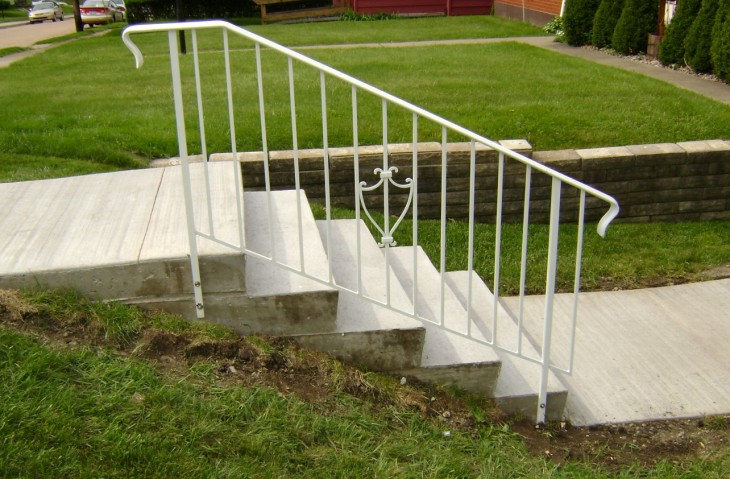White Hand Rail