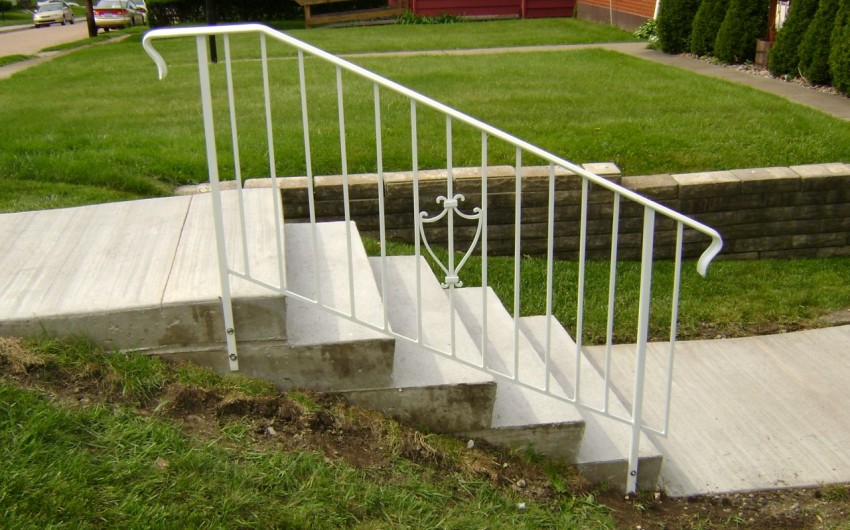 White Hand Rail