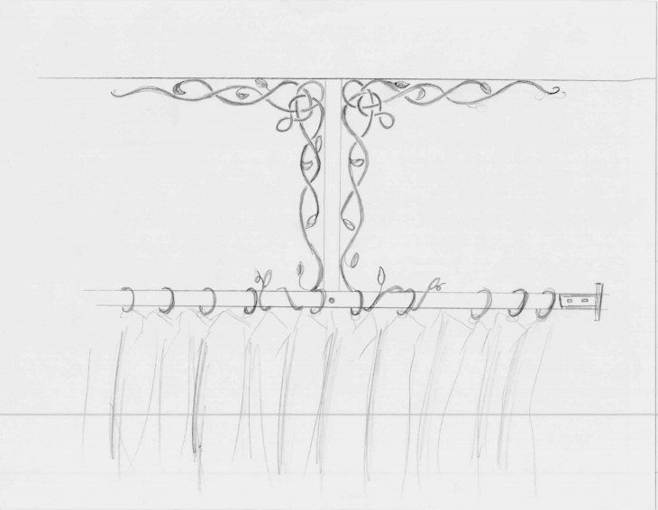 Shower Curtain Concept Sketch