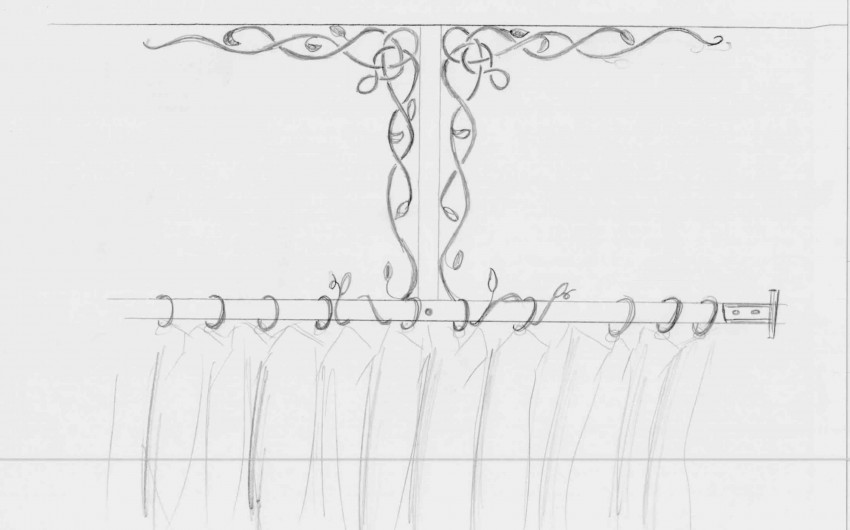 Shower Curtain Concept Sketch