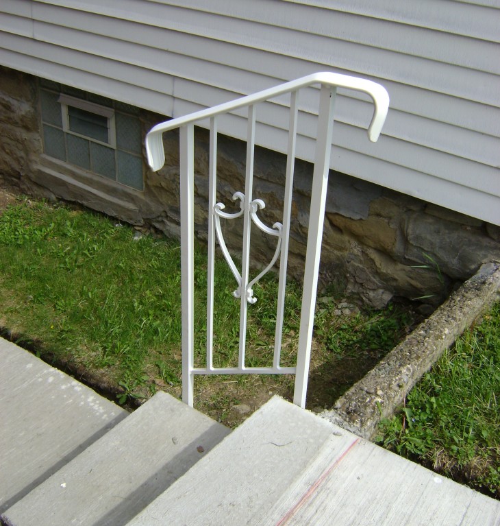 White Hand Rail