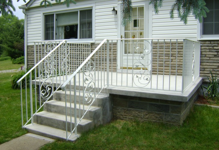 White Railing and Stairs