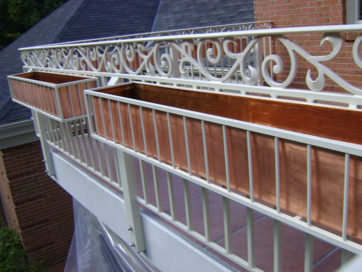 White Planter Boxes