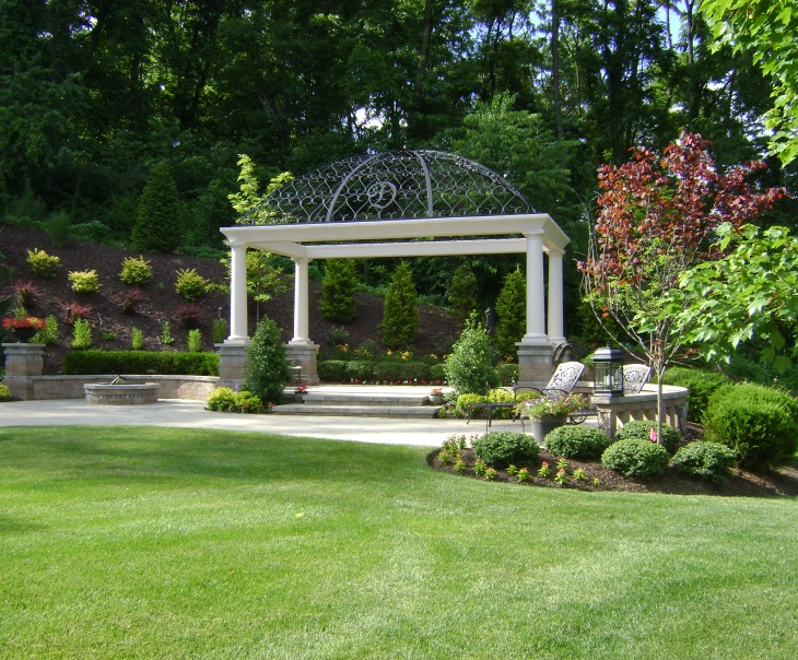 White Pillar Pergola