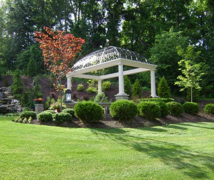 White Pillar Pergola