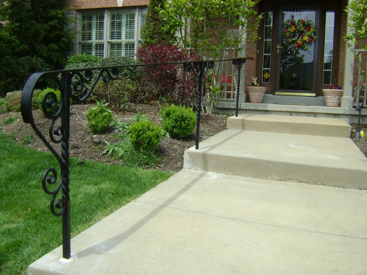 Flat Black Hand Railing