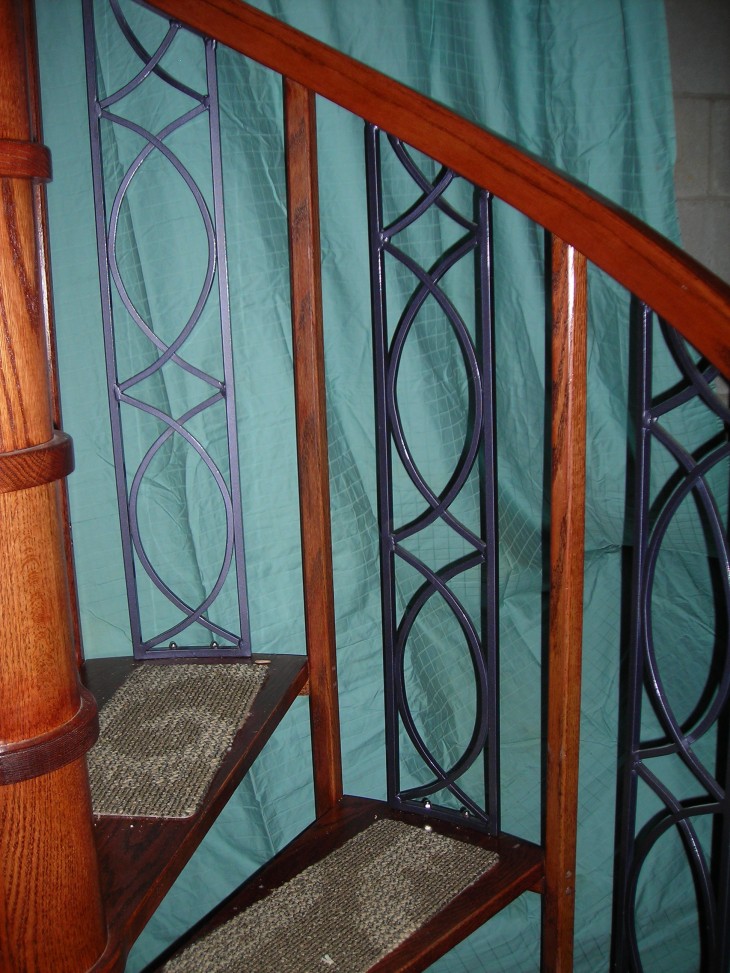 Curved Spiral Staircase Railing