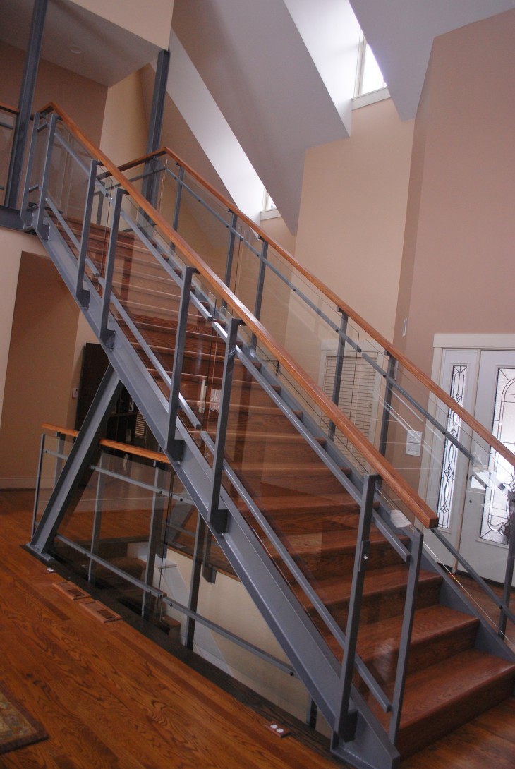 Grey Glass Railing