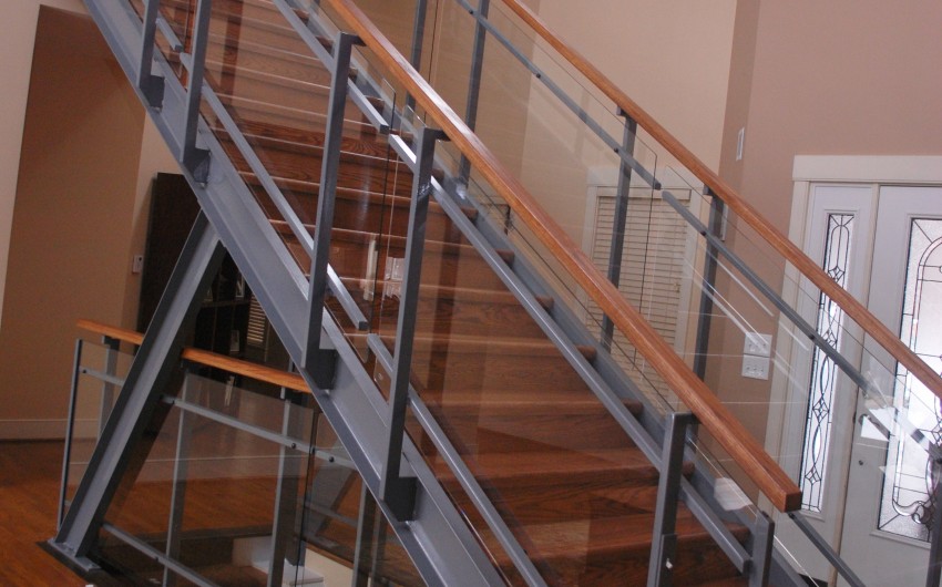 Grey Glass Railing