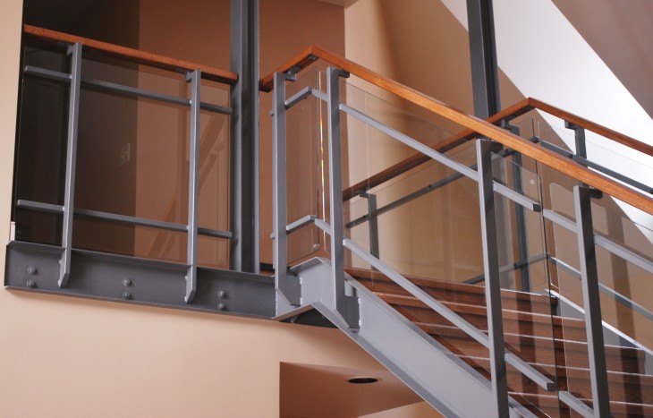 Grey Glass Railing
