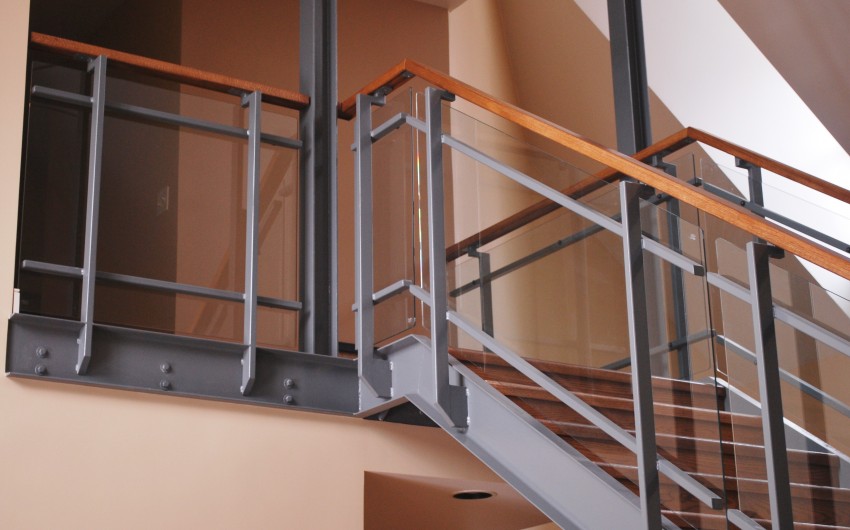 Grey Glass Railing