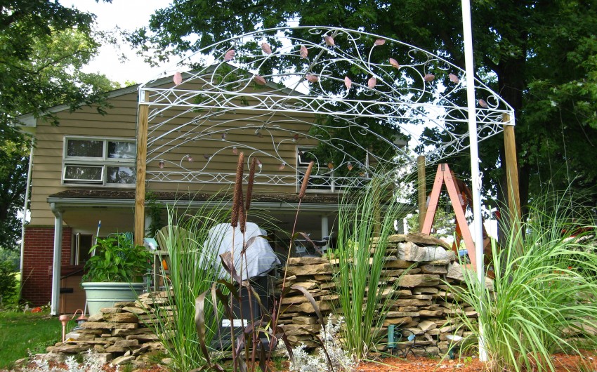 Pink Flower Pergola