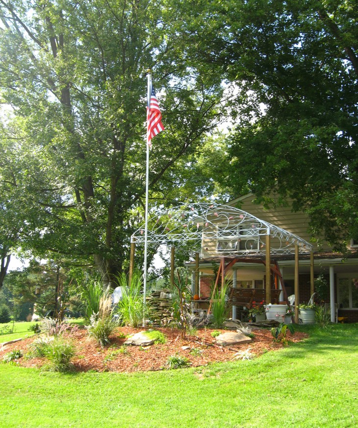 Pink Flower Pergola