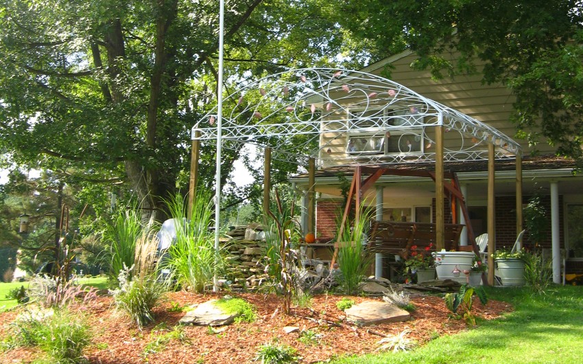 Pink Flower Pergola